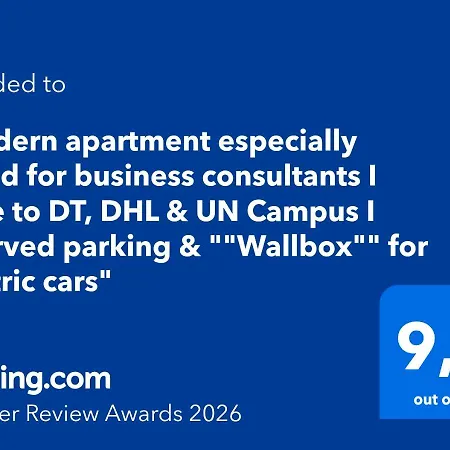 Modern Especially Suited For Business Consultants I Close To Dt, Dhl & Un Campus I Reserved Parking & 