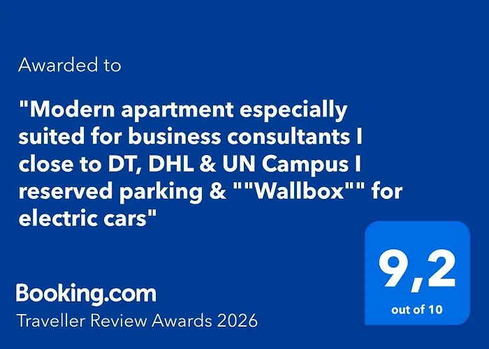 Modern Especially Suited For Business Consultants I Close To Dt, Dhl & Un Campus I Reserved Parking & 